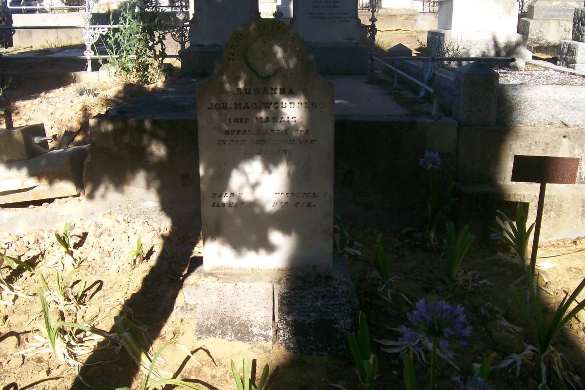 WOUDBERG Susanna Johanna Magdalena nee MARAIS -1883 :: BANTJES Anna Magdalena -1883