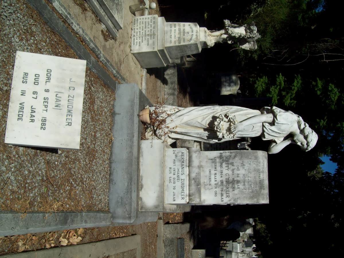 ZUIDMEER J.C. -1931 &amp; Matty C. -1964 :: ZUIDMEER Hermanus -1978 :: ZUIDMEER J.C. -1982