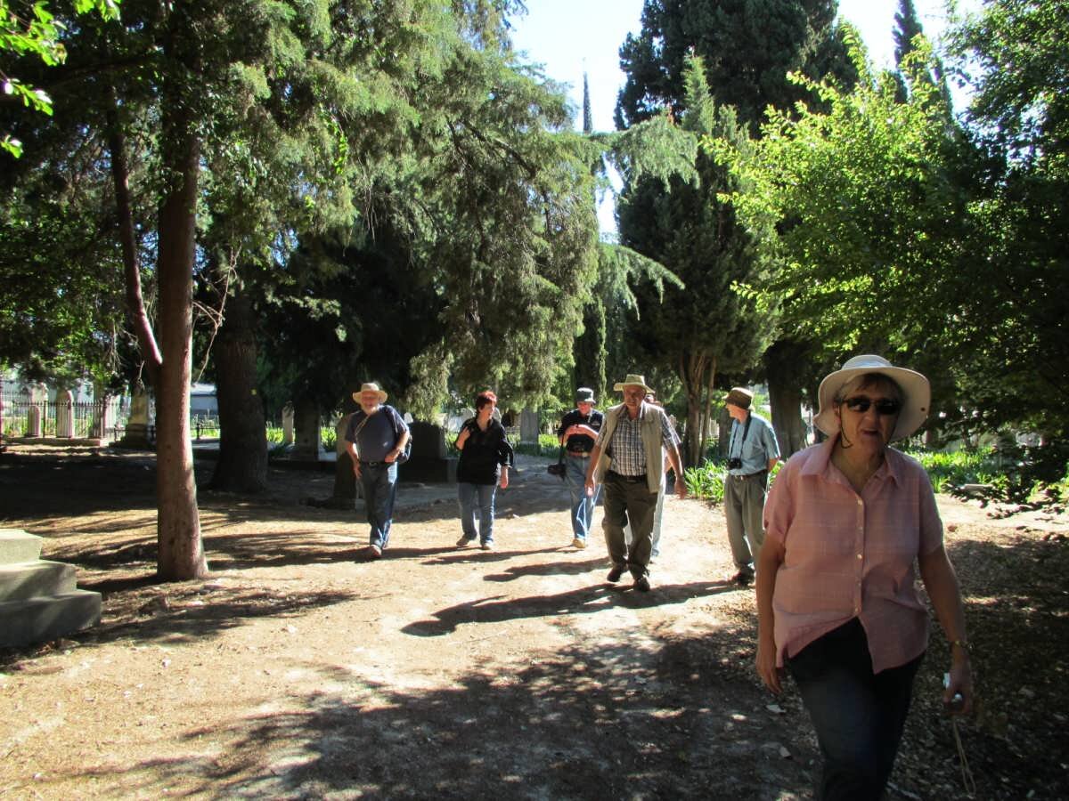 13. Photographers in cemetery