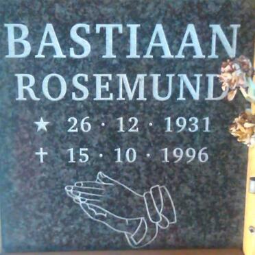 BASTIAAN Rosemund 1931-1996