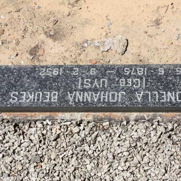 BEUKES Petronella Johanna nee UYS 1875-1952