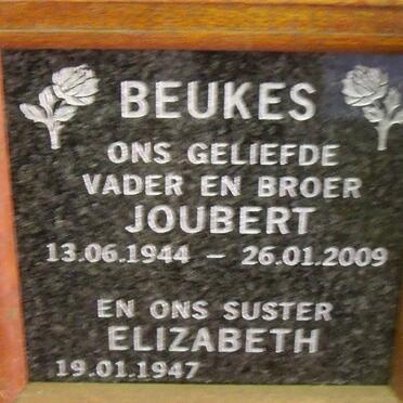 BEUKES Joubert 1944-2009 &amp; Elizabeth 1947-