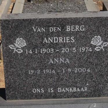 BERG Andries, van den 1903-1974 &amp; Anna 1914-2004