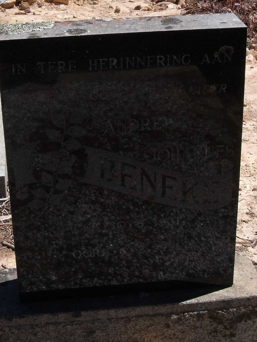 BENEKE Andrew Johannes 1931-1979