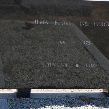BLOM Ilma nee PEROLD 1911-1975