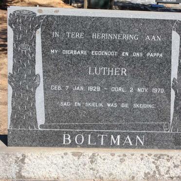 BOLTMAN Luther 1929-1970 