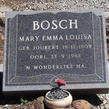 BOSCH Mary Emma Louisa nee JOUBERT 1909-1983