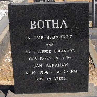 BOTHA Jan Abraham 1908-1974