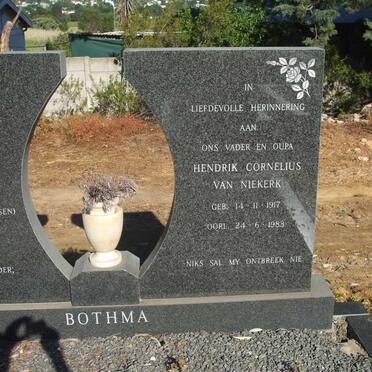 BOTHMA Hendrik Cornelius v Niekerk 1917-1083 &amp; Jeanetta Cecilia LOMBARD voorheen ANTHONISSEN 19111-1981