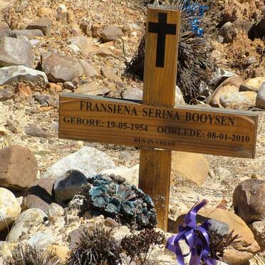 BOOYSEN Fransiena Serina 1954-2010