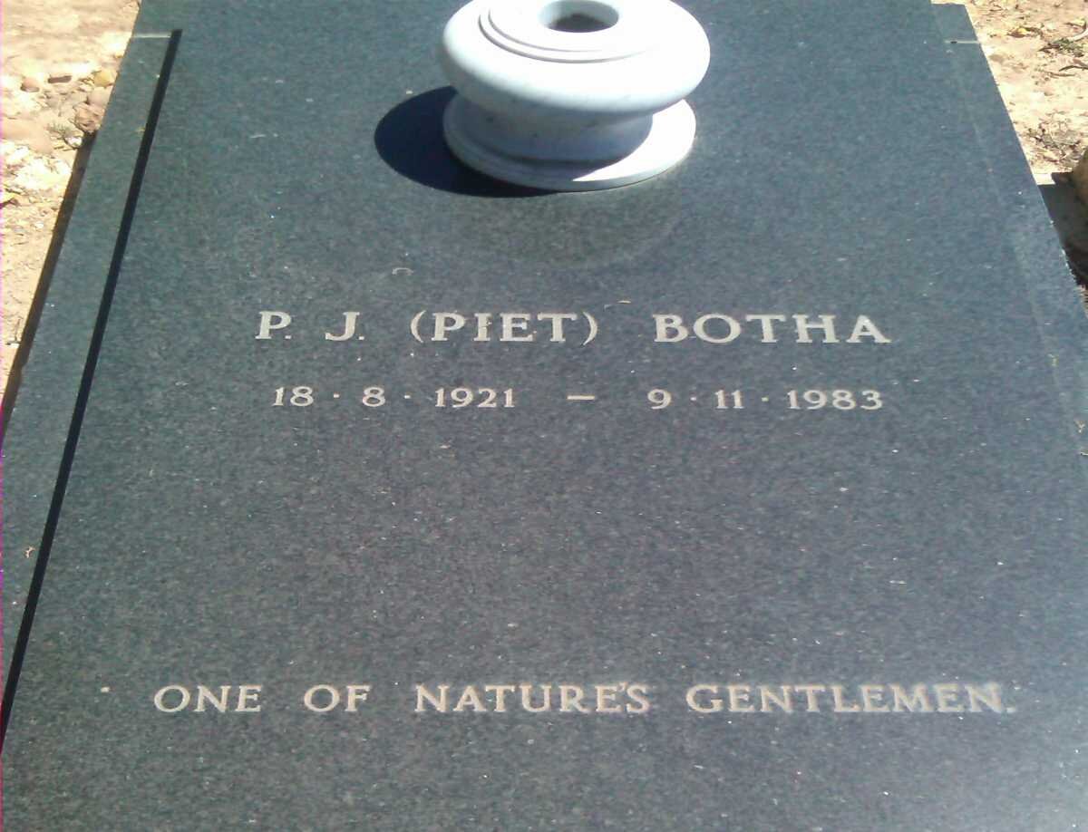 BOTHA P.J. 1921-1983