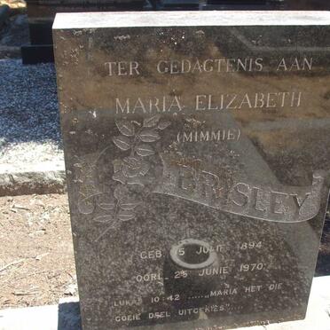 BRISLEY Maria Elizabeth 1894-1970