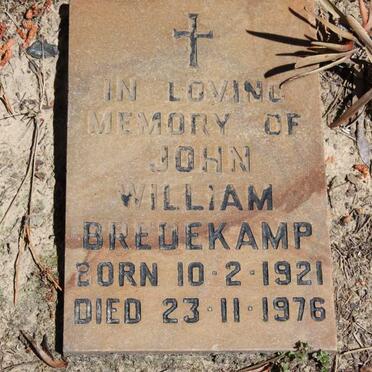 BREDEKAMP John William 1921-1976