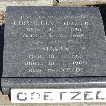 COETZEE Cornelia 1901-1969  :: COETZEE Maria 1921-1969