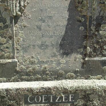 COETZEE Dirk Nicolaas 1900-1948