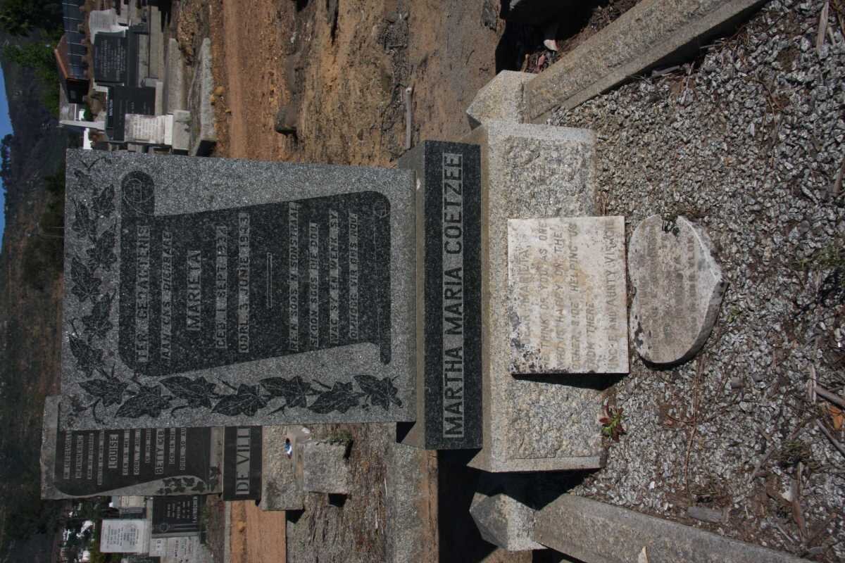COETZEE Martha Maria 1934-1943