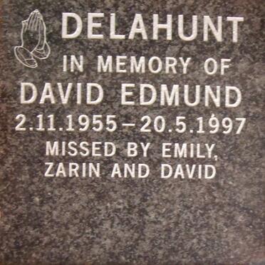 DELAHUNT David Edmund 1955-1997