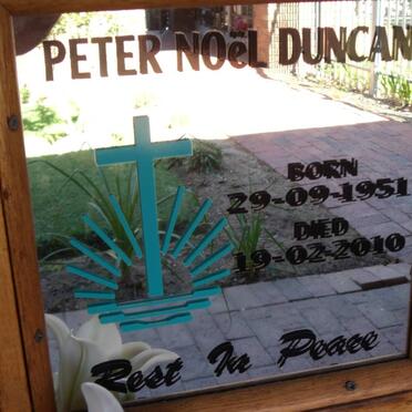 DUNCAN Peter Noël 1951-2010