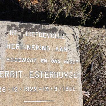 ESTERHUYSE Gerrit 1922-1956