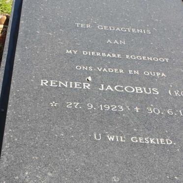 FAASEN Renier Jacobus 1923-1983 &amp; Anna HANEKOM 1922-2007