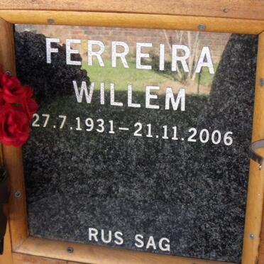 FERREIRA Willem 1931-2006
