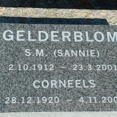 GELDERBLOM Corneels 1920-2006 &amp; S.M. 1912-2001