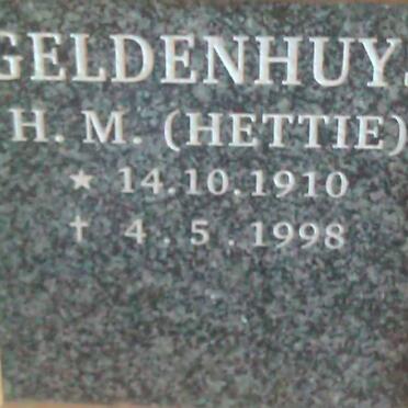 GELDENHUYS H.M. 1910-1998