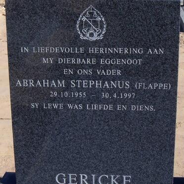 GERICKE Abraham Stephanus 1955-1997