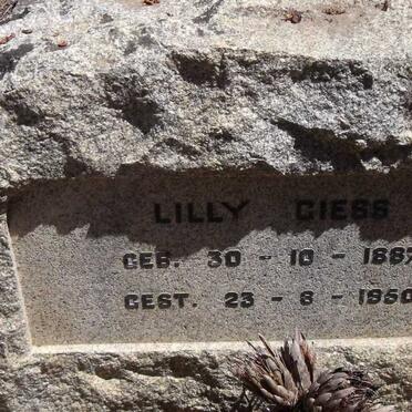 GIESS Lilly 1887-1950