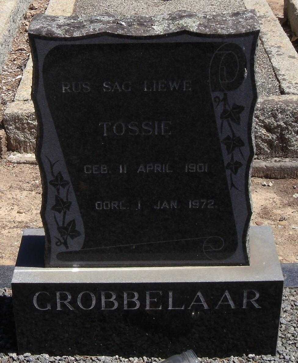 GROBBELAAR Tossie 1901-1972