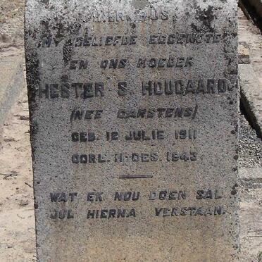 HOUGAARD Hester S. nee CARSTENS 1911-1943