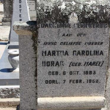 HORAK Martha Carolina nee MAREE 1883-1952