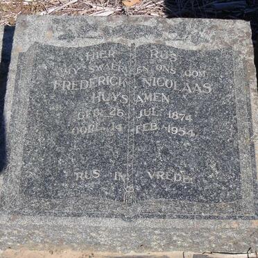 HUYSAMEN Frederick Nicolaas 1874-1954