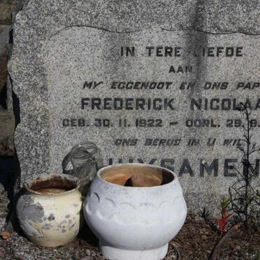 HUYSAMEN Frederick Nicolaas 1922-1957 :: HUYSAMEN Du Toit 1951-2008