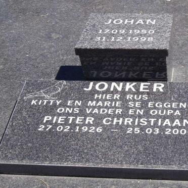 JONKER Pieter Christiaan 1926-2006  :: JONKER Johan 1950-1998