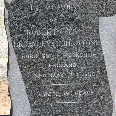 JOHNSTONE Robert John Bromley -1955