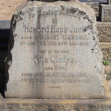 JUST Howard Hope 1883-1945 &amp; Nita Gladys REX 1884-1947