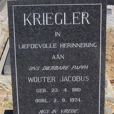 KRIEGLER Wouter Jacobus 1910-1974