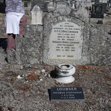 LOUBSER A.C.C. 1875-1937 & Susanna Maria WOLFAARTD 1881-1960 :: LOUBSER Jacobus Stephanus 1916-2005