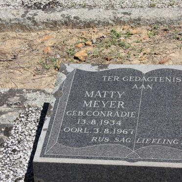 MEYER Matty nee CONRADIE 1934-1967