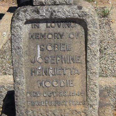 MOODIE Isobel Josephine Henrietta -1949
