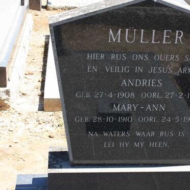MULLER Andries 1908-1979 & Mary-Ann 1910-1979