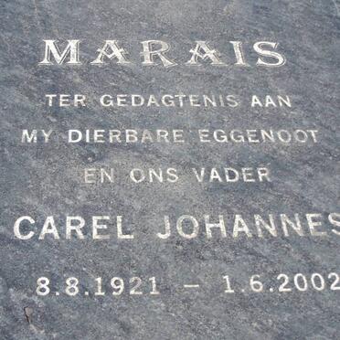 MARAIS Carel Johannes 1921-2002