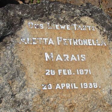 MARAIS Aletta Petronella 1871-1938