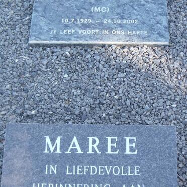 MAREE Mattheus Casparus 1929-2002 :: MAREE Marius 1964-2005