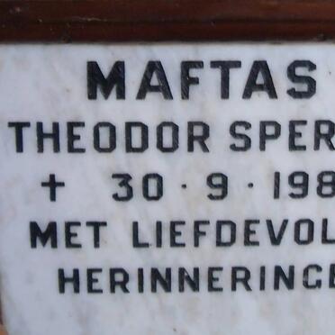 MAFTAS Theodor Speros -1988