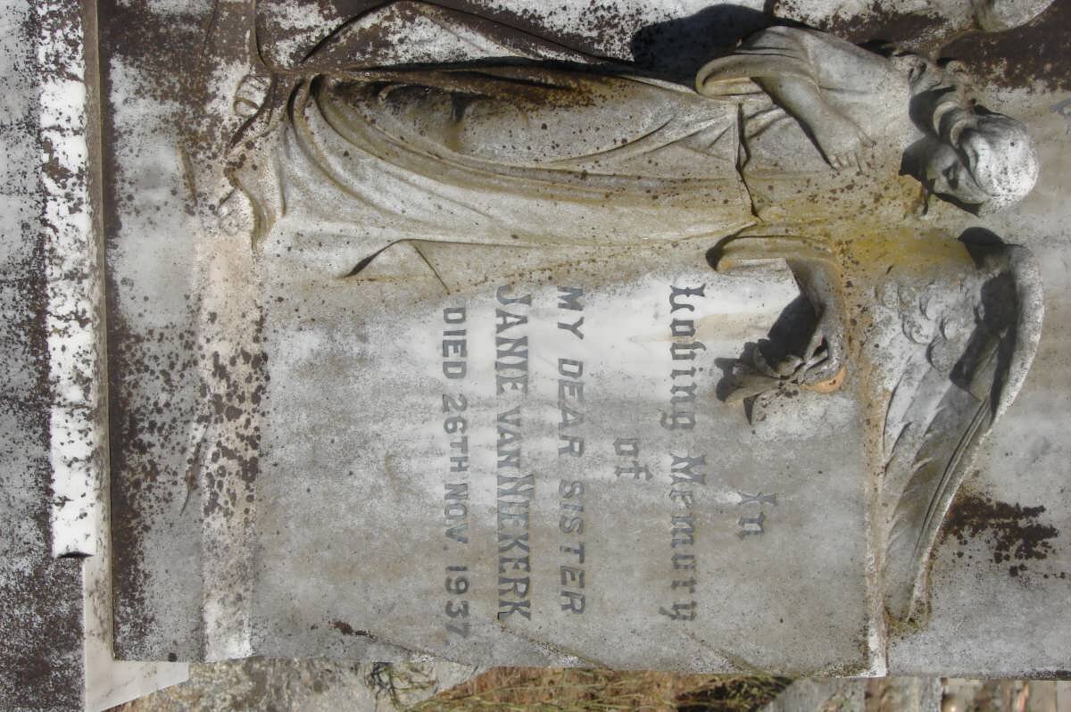 NIEKERK Janie, van -1937