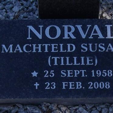 NORVAL Machteld Susarah 1958-2008