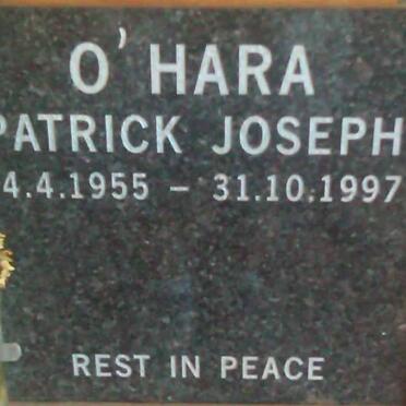 O'HARA Patrick Joseph 1955-1997