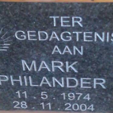 PHILANDER Mark 1974-2004